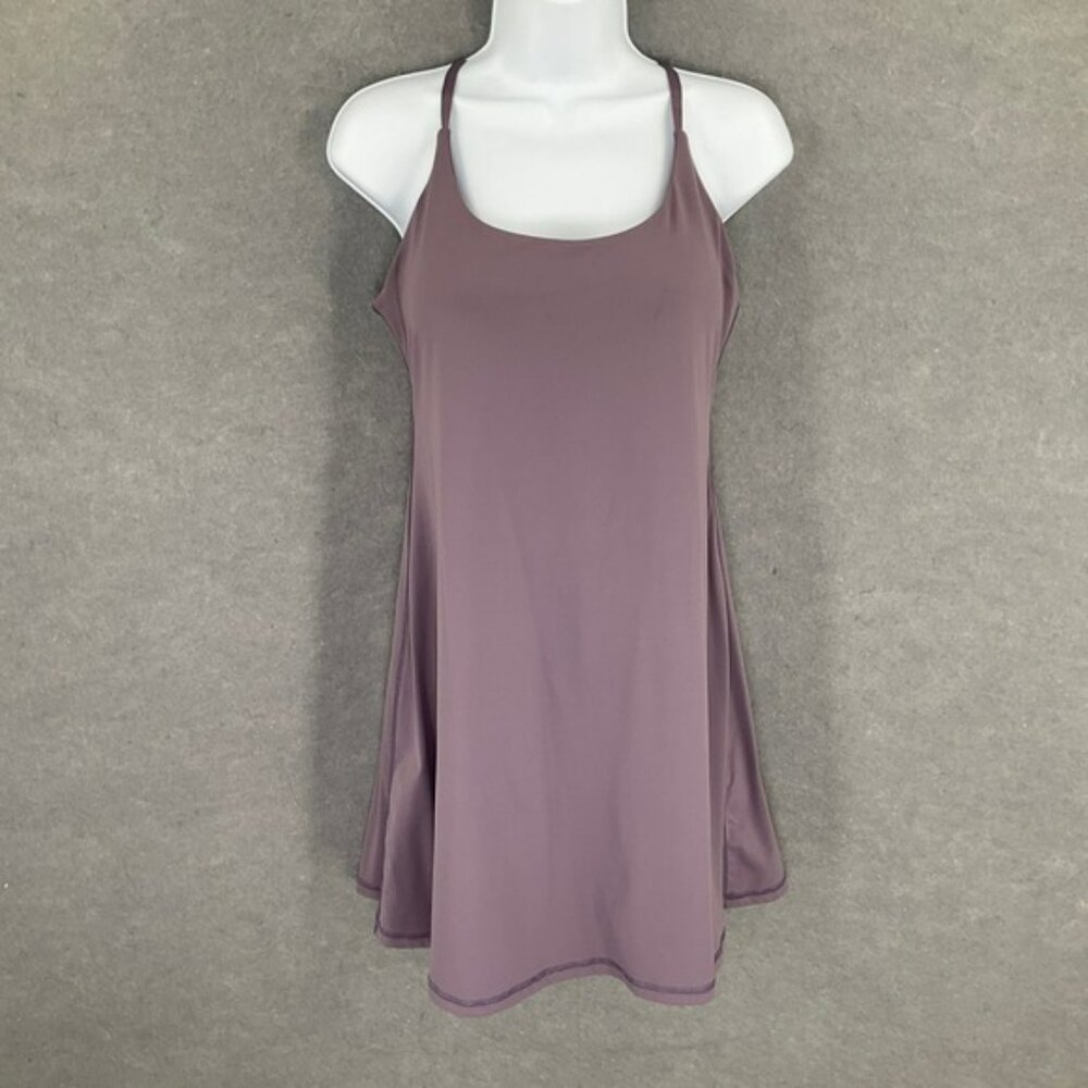 Iuga Athletic Exercise Workout Purple Mini Dress Sz M‎ Padded Bra Golf Tennis